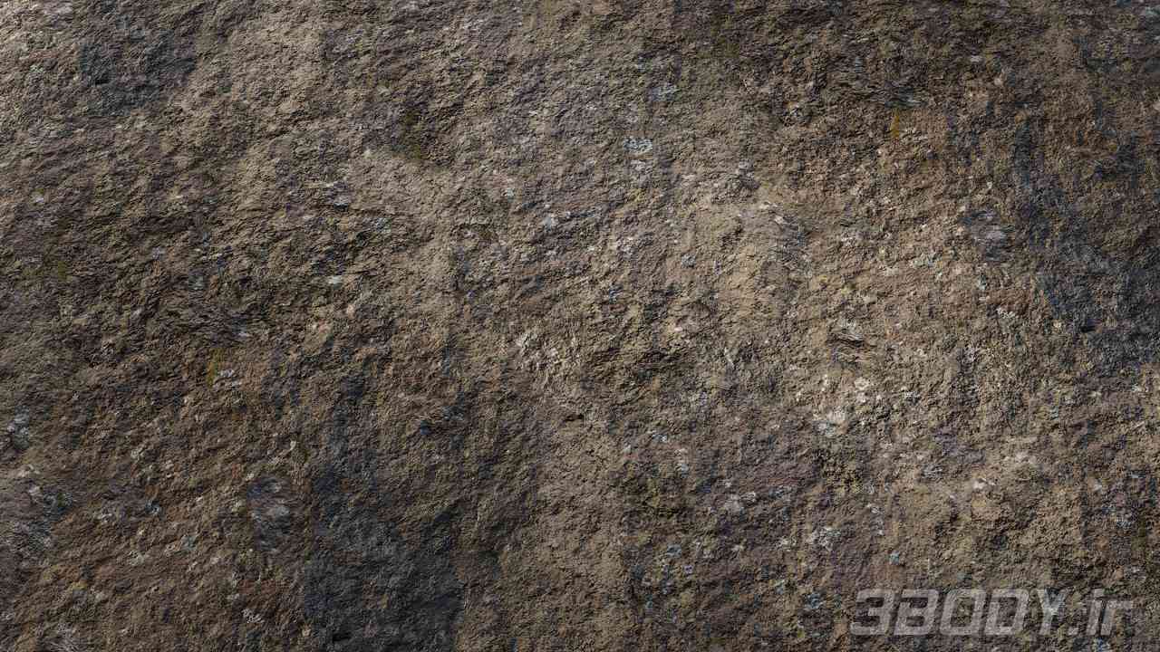 متریال سنگ خزه mossy rock عکس 1